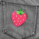 Patch - fragola - rosa - toppa