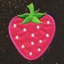 Patch - fragola - rosa - toppa