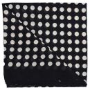 Sciarpa di cotone - punti 2,5 cm nero - bianco - foulard quadrato