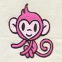 Patch - Monkey - pink