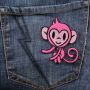 Patch - Monkey - pink