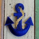 Patch - Anchor - blue-golden