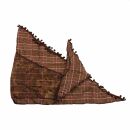 Pañuelo triangular - ornamento - marrón -...