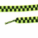 Shoelaces - yellow-neonyellow-black chequered - approx....