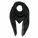 Sciarpa di cotone - teschi 1 nero - grigio - foulard...