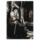 Cartolina - Charlie Chaplin - Seduto