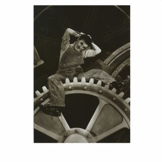 Postkarte - Charlie Chaplin - Modern Times