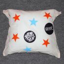 Pillow slip - GRRR... cat & stars