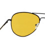 Pilotenbrille - Sonnenbrille - L - gelb getönt