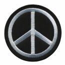 Aufnäher - Peace - Zeichen schwarz-weiß - Patch
