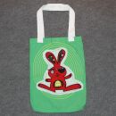 Cloth bag with application - Pirate bunny - Tote bag