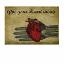 Postkarte - Give your heart away - Henri Banks