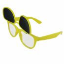 Freak Scene gafas de sol con solapa - M - amarillo