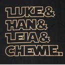 Camiseta - Luke & Han & Leia & Chewie.