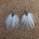 Feather Earrings 1 large > white