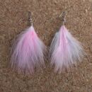 Feather Earrings 1 large > rose-white