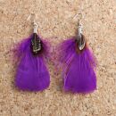 Feather Earrings 1 medium > purple