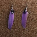Feather Earrings 1 small > pink