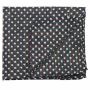 Cotton scarf - Stars 0,7 cm black - white Lurex multi-coloured - Rectangular scarf