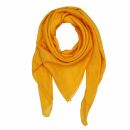 Sciarpa di cotone - giallo-mandarin - foulard quadrato
