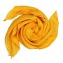 Cotton Scarf - yellow - mandarin - squared kerchief