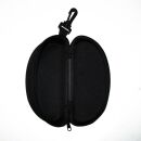 Hard Cover case for glasses with zipper - black