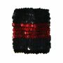 Sequined gauntlets - red-black - 2 piece