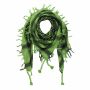 Kufiya - green - black 03 - Shemagh - Arafat scarf