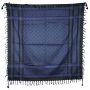 Kufiya - Checked pattern small black - blue - Shemagh - Arafat scarf