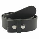 Leather belt - Buckle free belt - grey - 4 cm - all sizes