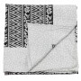 Sciarpa di cotone - motivo floreale 3 grigio - foulard quadrato