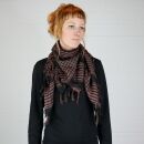 Sciarpa stile Kefiah - marrone - nero - Shemagh - Sciarpa Arafat