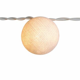 Light chain ball - Cocoon - white