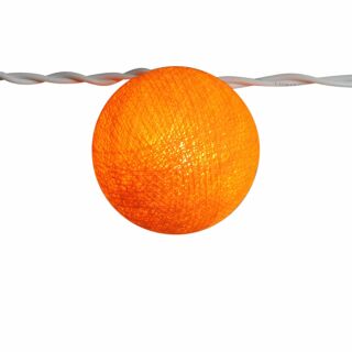 Sfera di cotone per ghirlanda di luci - mandarino