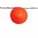 Light chain ball - Cocoon - orange dark
