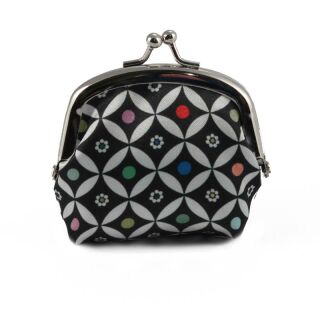 70s Up Purse Small clip - Pattern, dots and flowers - Money pouch