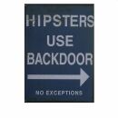 Postkarte - Hipsters use Backdoor - Henri Banks