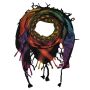 Kefiah - Stelle nero - Tie dye-colorato-batik 01 - Shemagh - Sciarpa Arafat