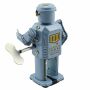 Roboter - Mechanical Robot - hellblau - Blechroboter