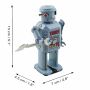 Robot - Tin Toy Robot - Mechanical Robot - light blue
