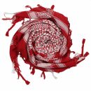 Kufiya - red - white - Shemagh - Arafat scarf