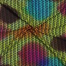 Kefiah - Tie dye-colorato-batik - nero 01 - Shemagh - Sciarpa Arafat