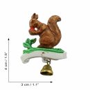 Anstecker - Pin - Eichhörnchen & Glocke - Anstecknadel