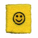 Schweißband bestickt - Smiler - gelb