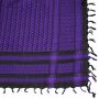 Kufiya - Keffiyeh - negro - violeta-violeta oscuro - Pañuelo de Arafat