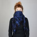 Kefiah - nero - blu-blu scuro - Shemagh - Sciarpa Arafat