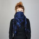 Kufiya - black - blue-dark blue - Shemagh - Arafat scarf