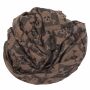 Kufiya - Skulls chequered brown - black - Shemagh - Arafat scarf