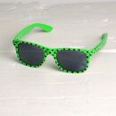 Freak Scene Sonnenbrille - L - Punkte grün-schwarz