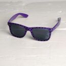 Freak Scene gafas de sol - L - con puntos lila-negro